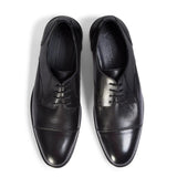 Regent - Sapatos Derby Masculinos em Couro Preto Polido