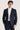 Regent - Blazer masculino azul-marinho xadrez com corte sob medida