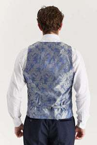 Colete xadrez azul-marinho masculino Regent