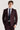 Regent - Blazer masculino xadrez vinho com corte sob medida