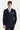 Regent - Blazer xadrez azul-marinho de abotoamento duplo para homem