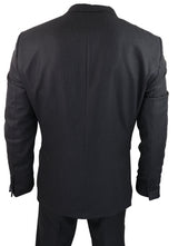 Terno preto risca de giz de 3 peças - RK20-30