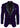 Cavani Rosa - Blazer de Jantar Masculino em Veludo Macio Preto e Azul Marinho com 1 Botão, Corte Elegante e Casual - Roxo