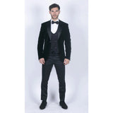 Rosa - Blazer de jantar masculino em veludo macio verde-oliva com 1 botão.