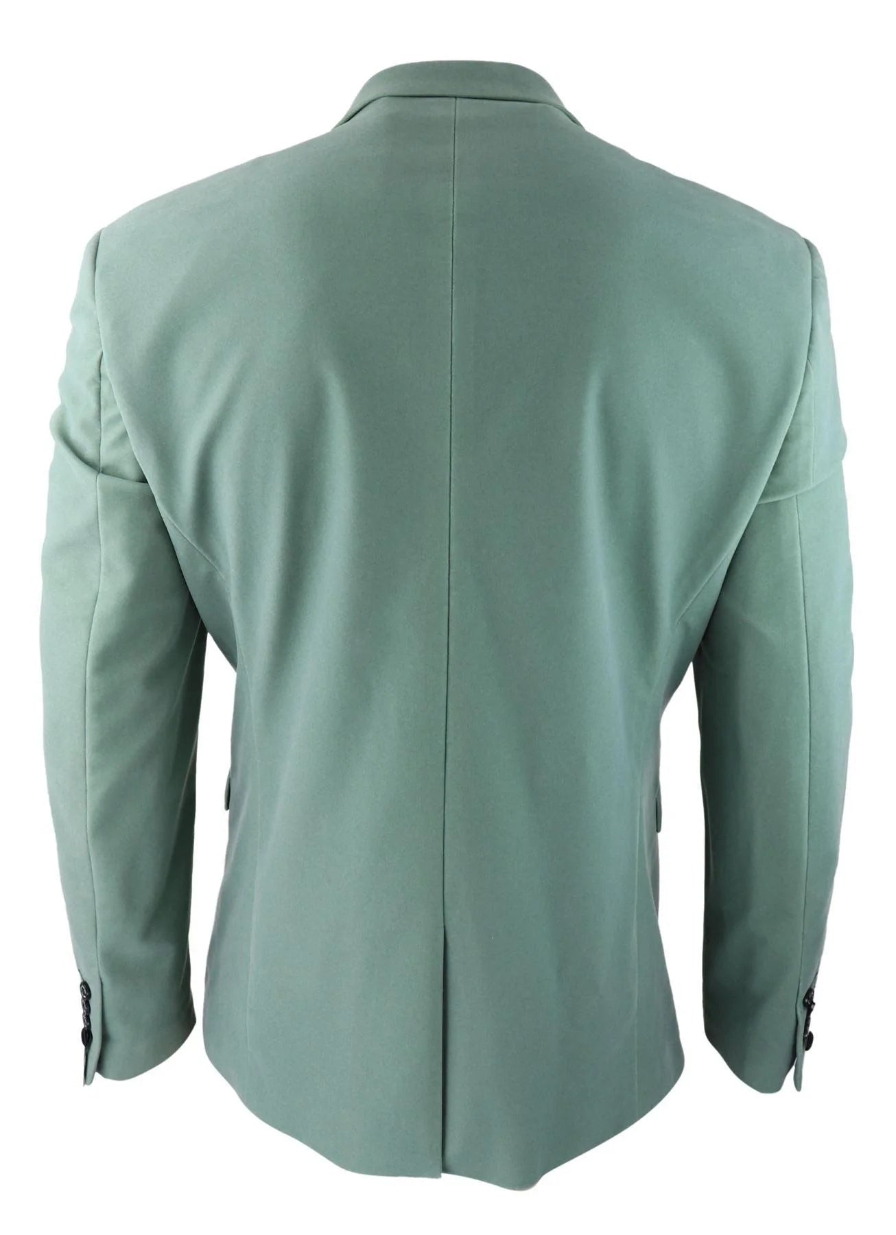 Blazer masculino de veludo, estilo smoking, preto com lapela de cetim, em tons pastel de azul, rosa e verde.