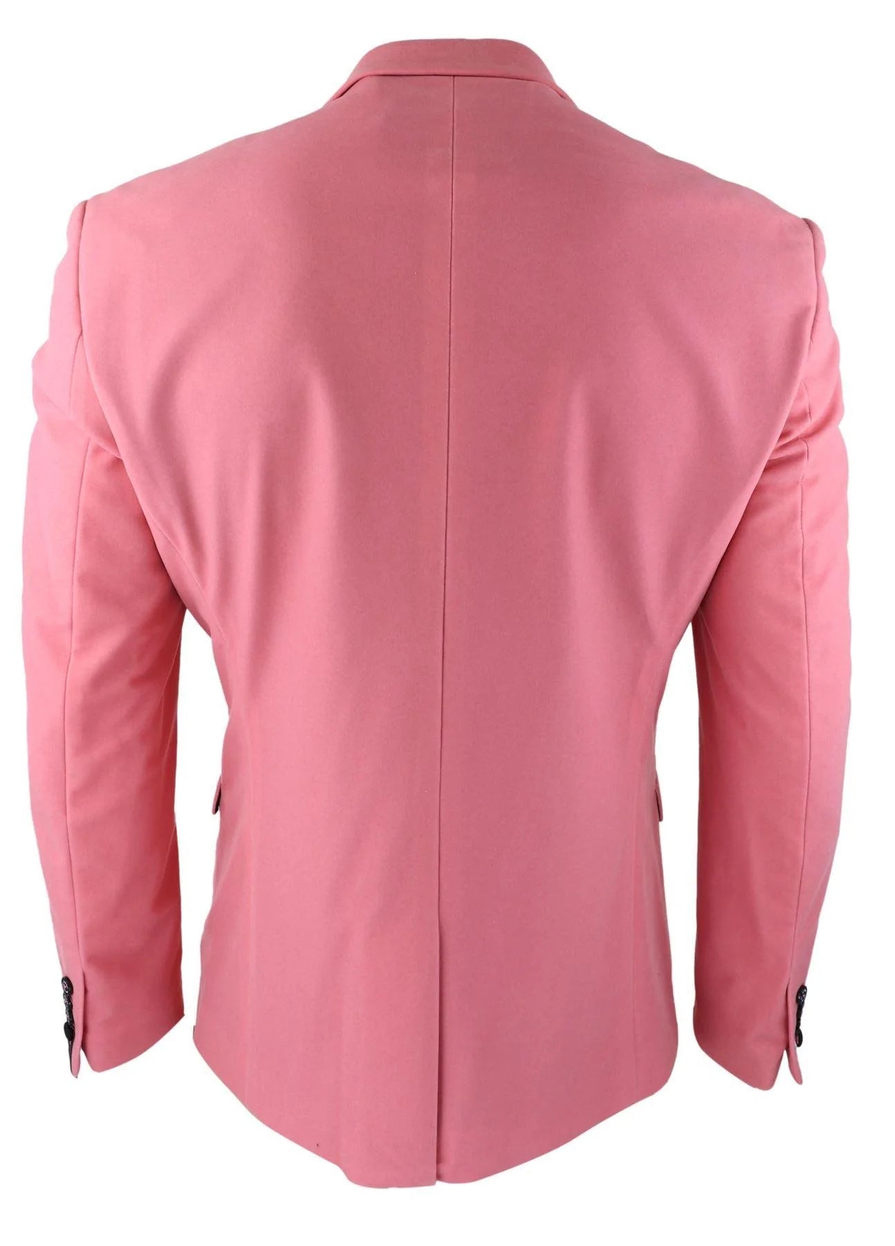 Blazer masculino de veludo, estilo smoking, lapela de cetim preta, rosa pastel.