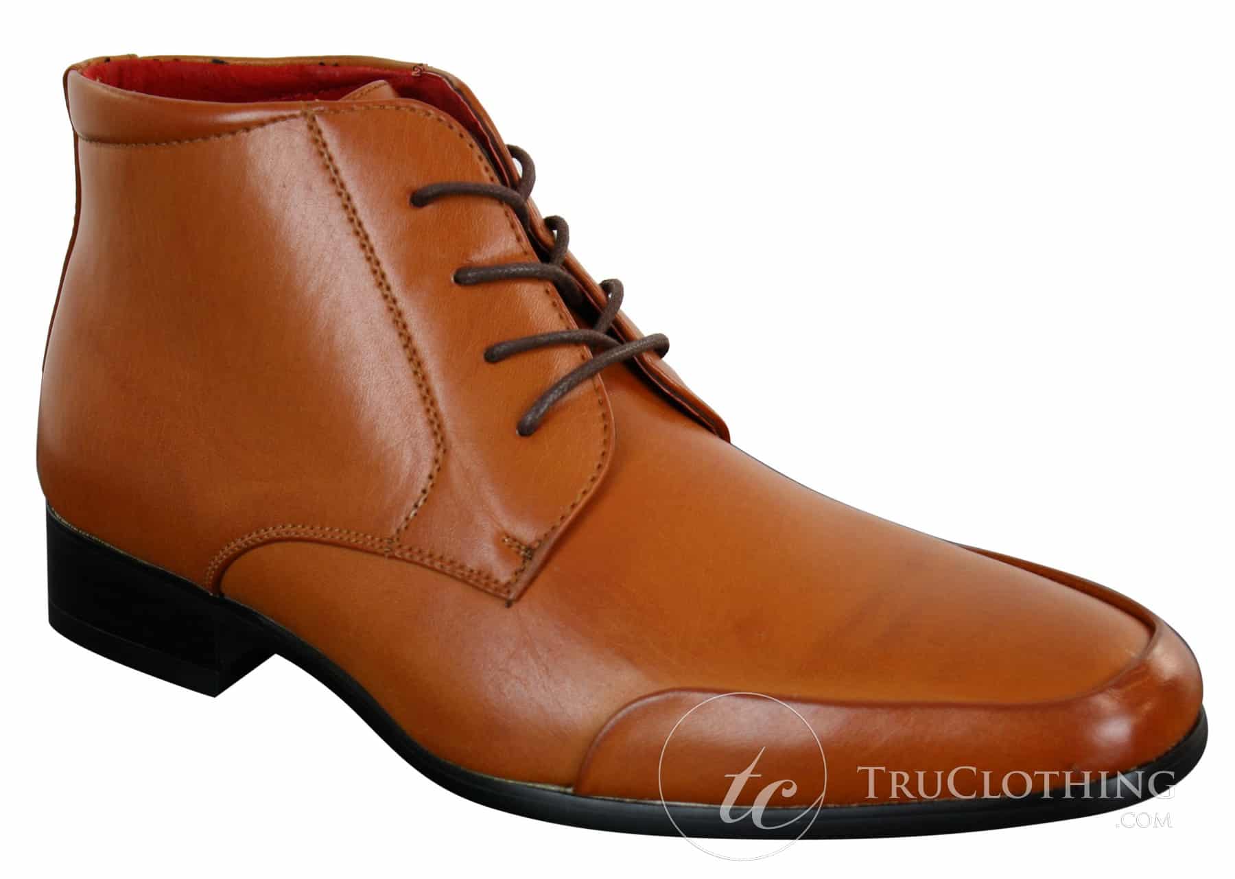 Rossellini Aldo Botas Chelsea de Cano Curto com Cadarço para Homens em Couro Castanho Claro e Preto - Estilo Casual Elegante