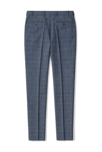 Scott - Calças Xadrez de Tweed Azul Masculinas (1 avaliação)