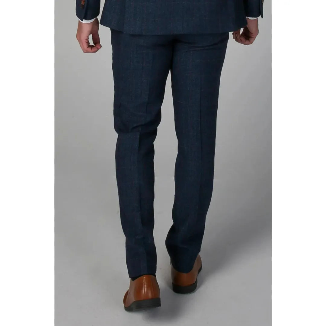 Scott - Calças Xadrez de Tweed Azul Masculinas (1 avaliação)