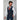 Scott - Colete masculino xadrez azul em tweed