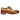 Scott - Sapatos Brogue Masculinos em Couro Marrom com Estampa Icônica