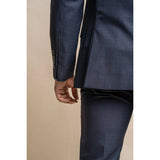 Seeba - Blazer Clássico Masculino Azul Marinho