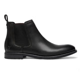 Sergio - Botas Chelsea de couro pretas para homem
