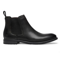 Sergio - Botas Chelsea de couro pretas para homem