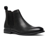 Sergio - Botas Chelsea de couro pretas para homem