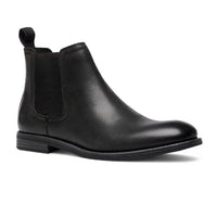 Sergio - Botas Chelsea de couro pretas para homem