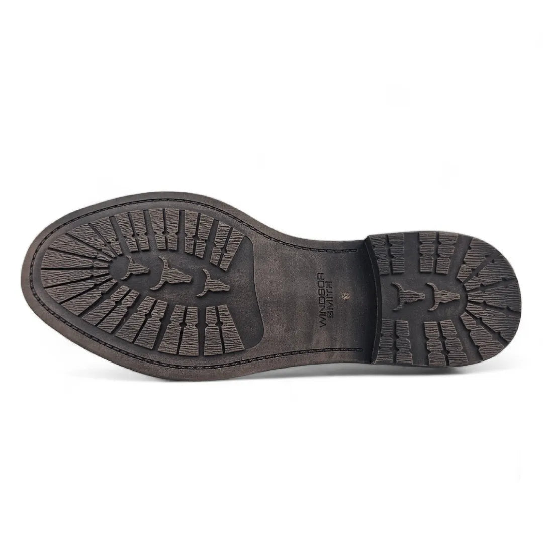 Sergio - Botas Chelsea Masculinas de Couro Marrom Sem Cadarço