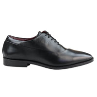 Sapatos Derby Masculinos de Couro Legítimo com Cadarço, Estilo Clássico e Elegante, Pretos.