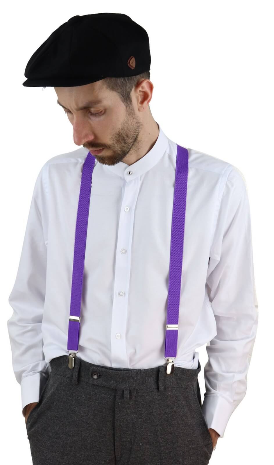 Suspensórios clássicos para calças masculinas