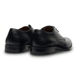 Taylor - Sapatos Derby Clássicos Masculinos de Couro Preto com Cadarço