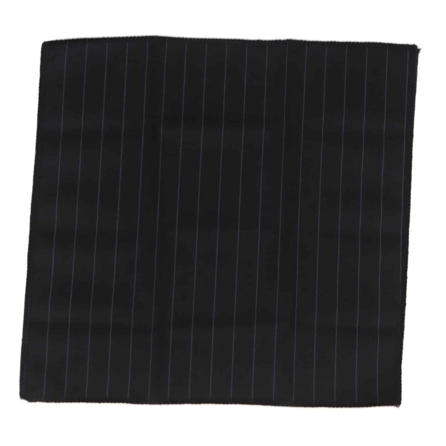 Conjunto de gravata e lenço de bolso masculino - Listras pretas STZ42, tamanho único