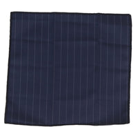 Conjunto de gravata e lenço masculino - Listras azul-marinho STZ41, tamanho único