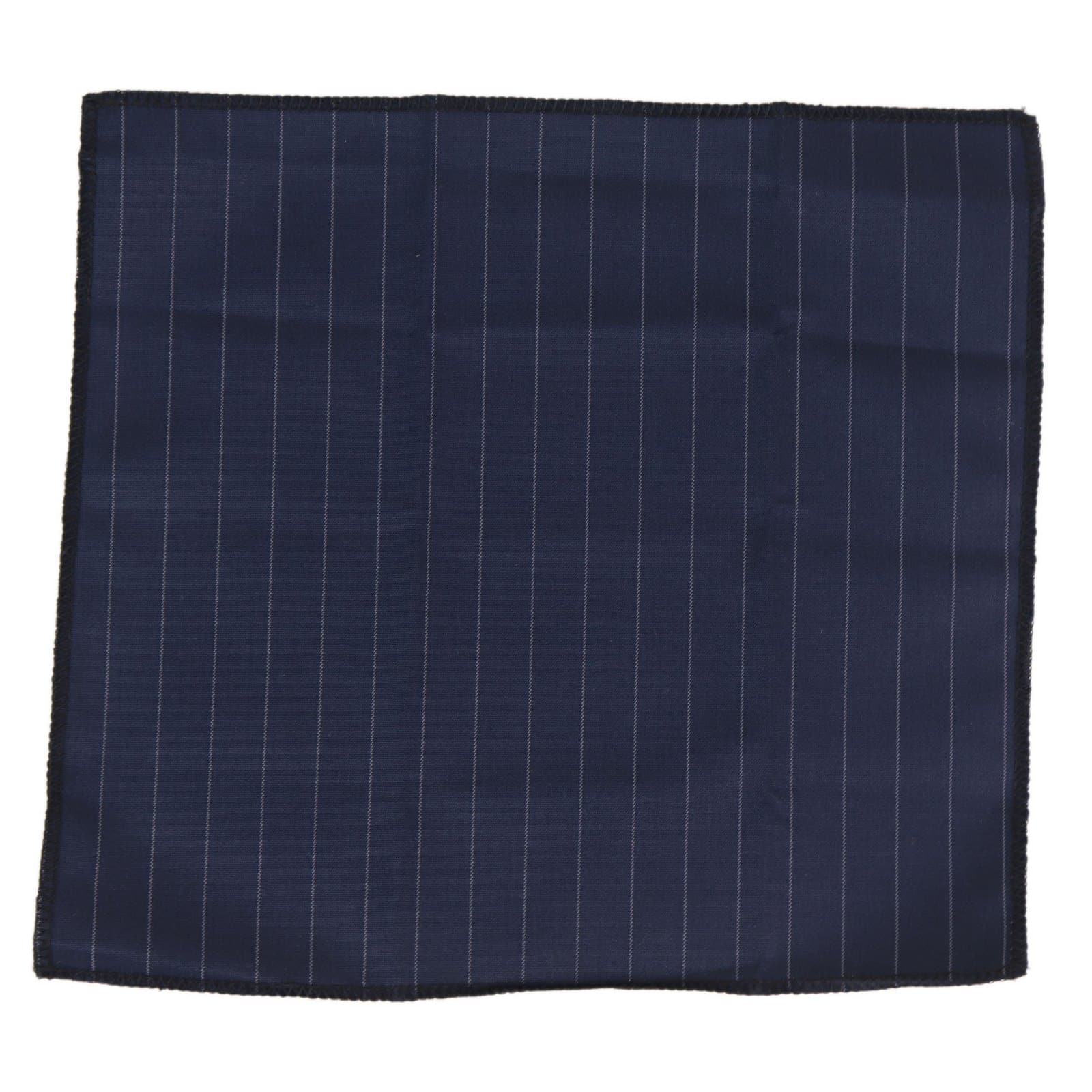 Conjunto de gravata e lenço masculino - Listras azul-marinho STZ41, tamanho único