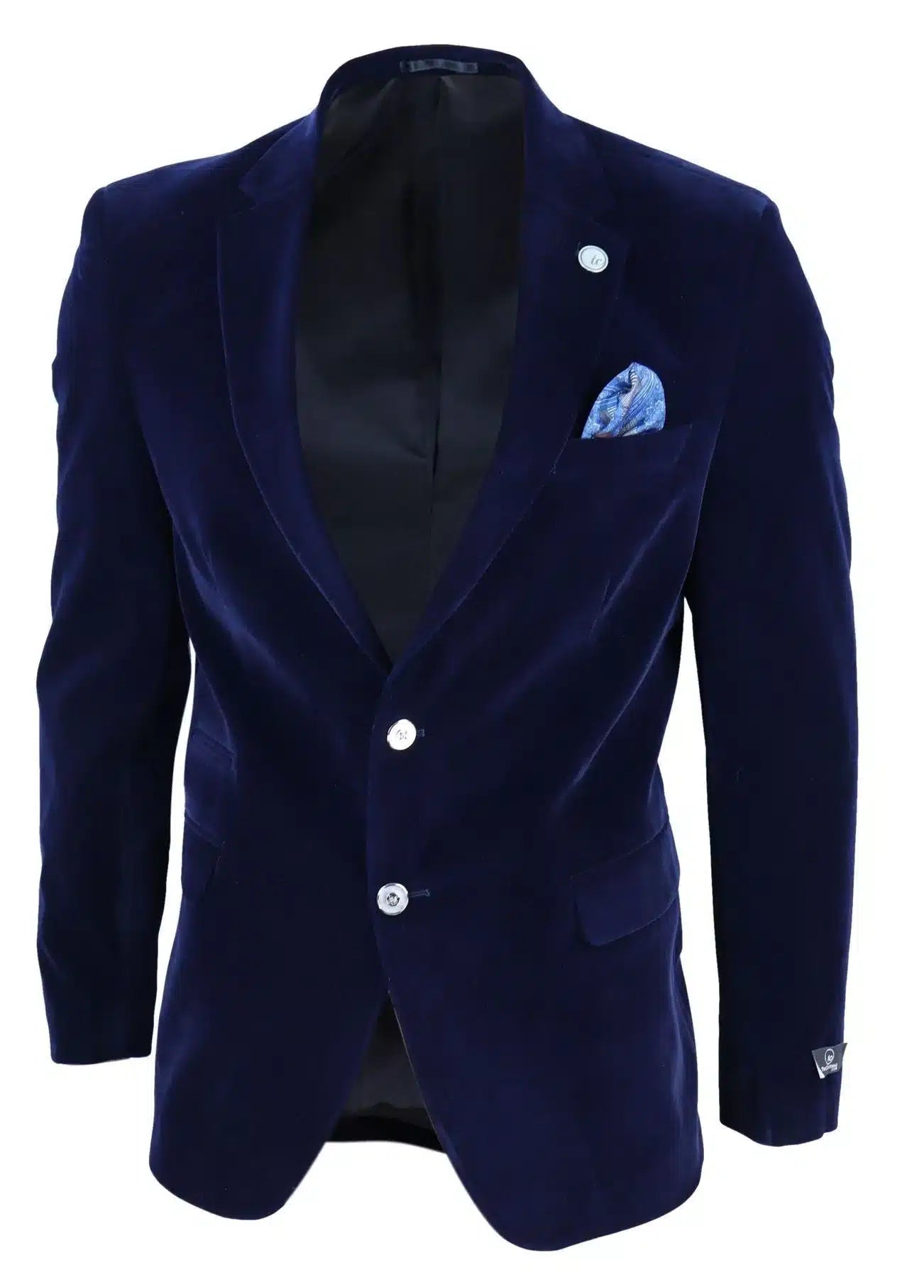 Blazer masculino de veludo com 2 botões para jantar, estilo casual elegante, corte sob medida.