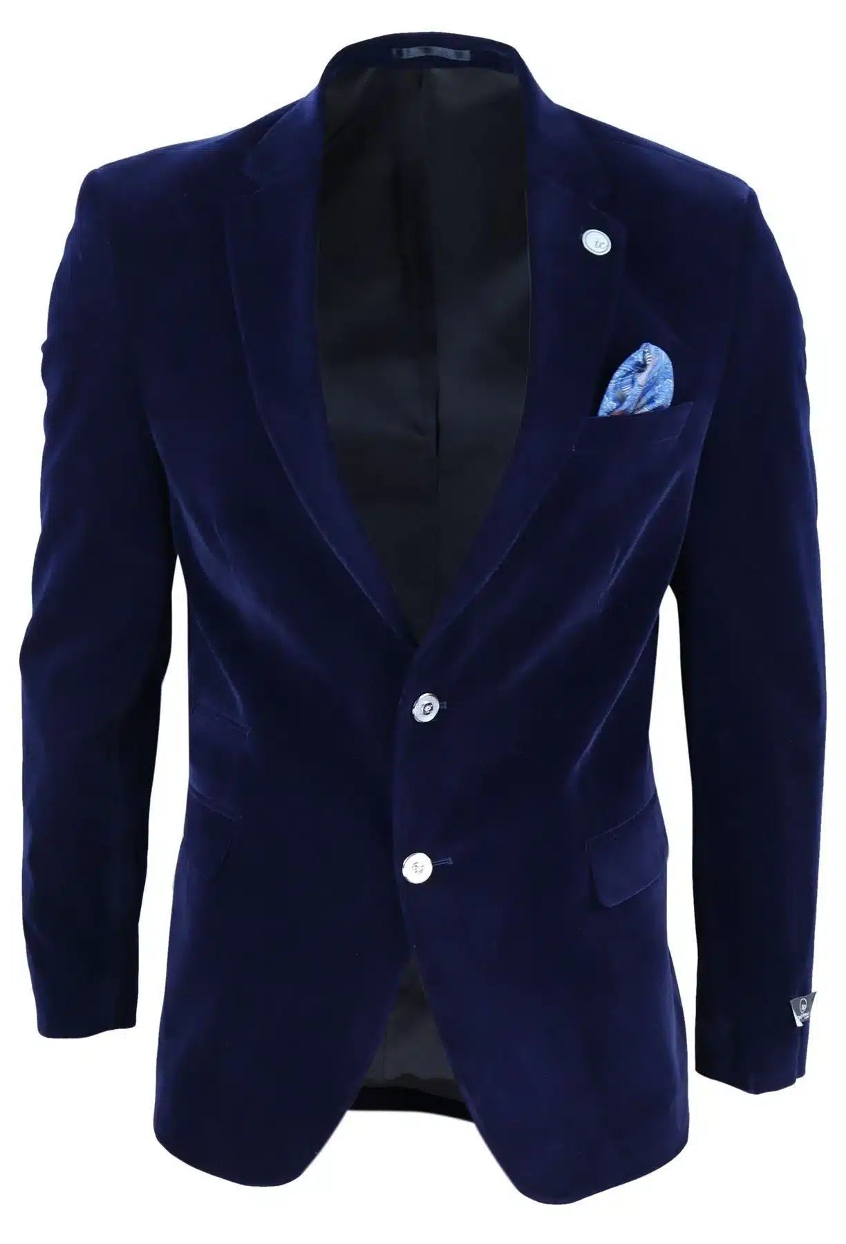 Blazer masculino de veludo com 2 botões para jantar, estilo casual elegante, corte sob medida.