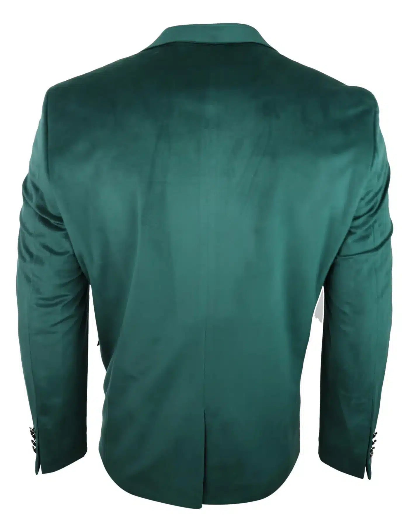Blazer masculino de veludo, com 2 botões, para jantar, casual elegante, corte sob medida - Verde