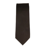 Conjunto de gravata e lenço de bolso masculino formal, cor marrom.