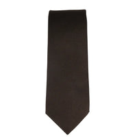 Conjunto de gravata e lenço de bolso masculino formal, cor marrom.