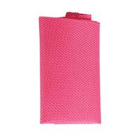 Conjunto de gravata e lenço de bolso masculino formal, cor sólida - fúcsia