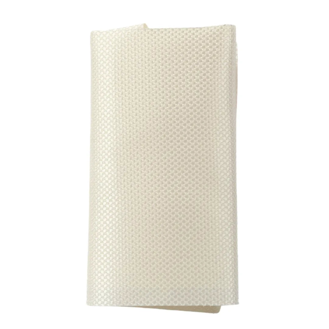 Conjunto de gravata e lenço de bolso masculino formal, cor marfim.