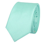 Conjunto de gravata e lenço de bolso masculino formal, cor menta.