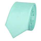 Conjunto de gravata e lenço de bolso masculino formal, cor menta.