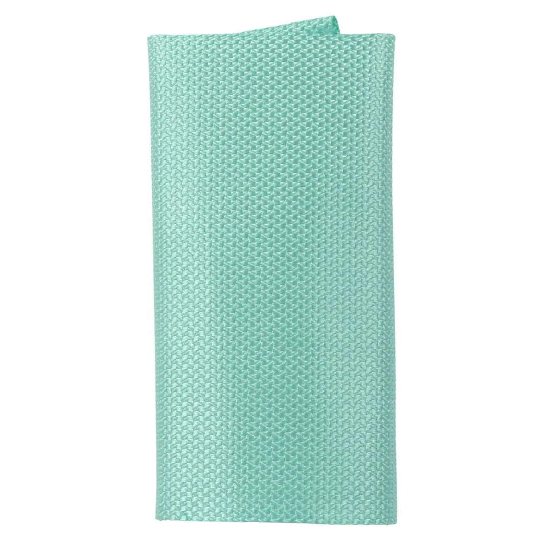 Conjunto de gravata e lenço de bolso masculino formal, cor menta.