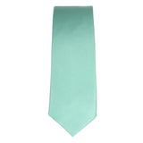 Conjunto de gravata e lenço de bolso masculino formal, cor menta.