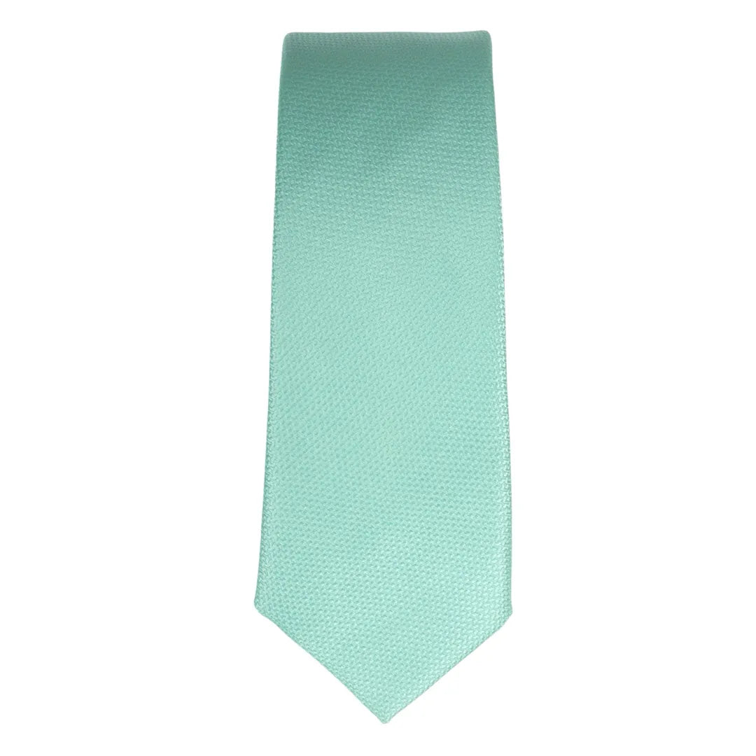 Conjunto de gravata e lenço de bolso masculino formal, cor menta.