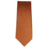 Conjunto de gravata e lenço de bolso masculino formal, cor ferrugem.