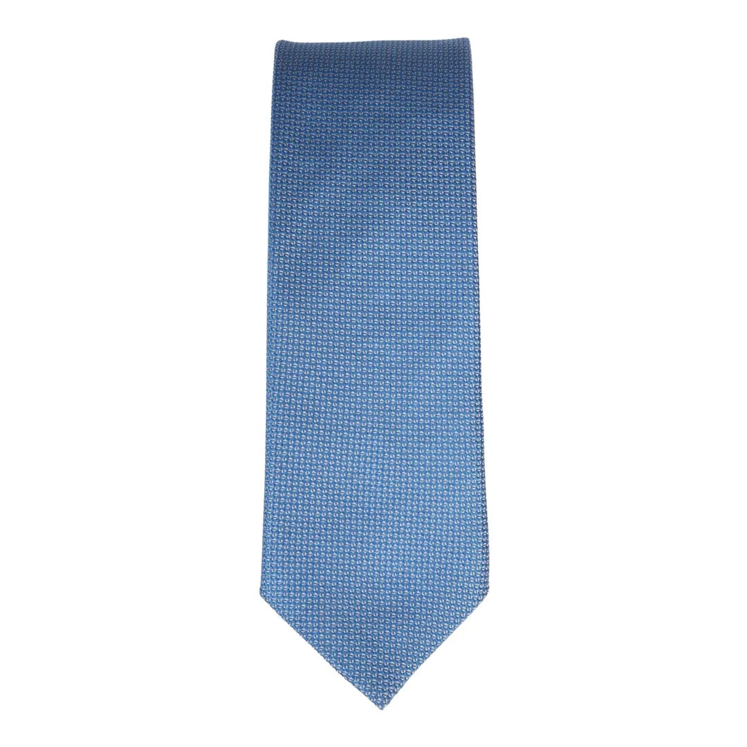 Conjunto de gravata e lenço de bolso masculino formal liso - Azul celeste
