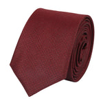 Conjunto de gravata e lenço de bolso masculino formal liso - Vinho