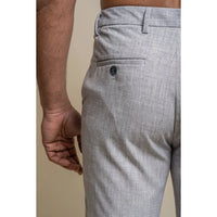 Tóquio - Calças cinzentas masculinas