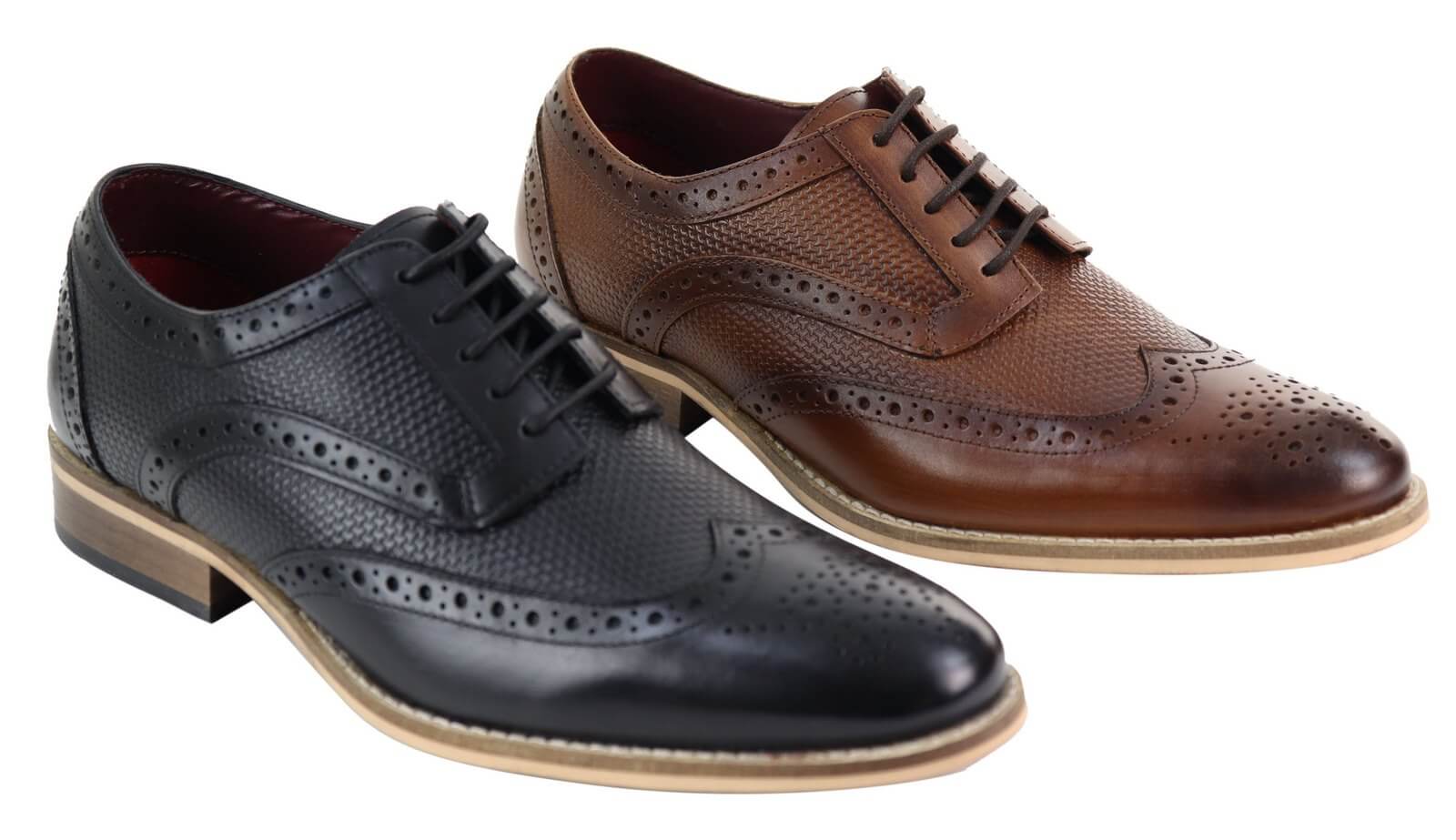 Sapatos Oxford masculinos com estampa moderna