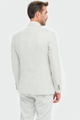 Tropez - Blazer masculino cinza de corte ajustado