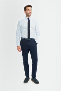 Tropez - Calças sociais masculinas azul-marinho