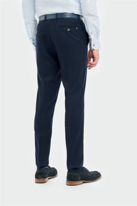 Tropez - Calças sociais masculinas azul-marinho