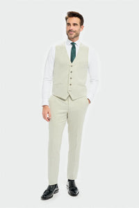Tropez - Colete masculino verde-sálvia
