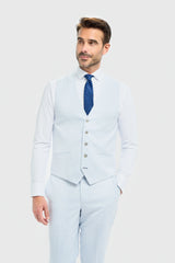 Tropez - Colete masculino azul celeste