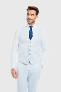 Tropez - Colete masculino azul celeste